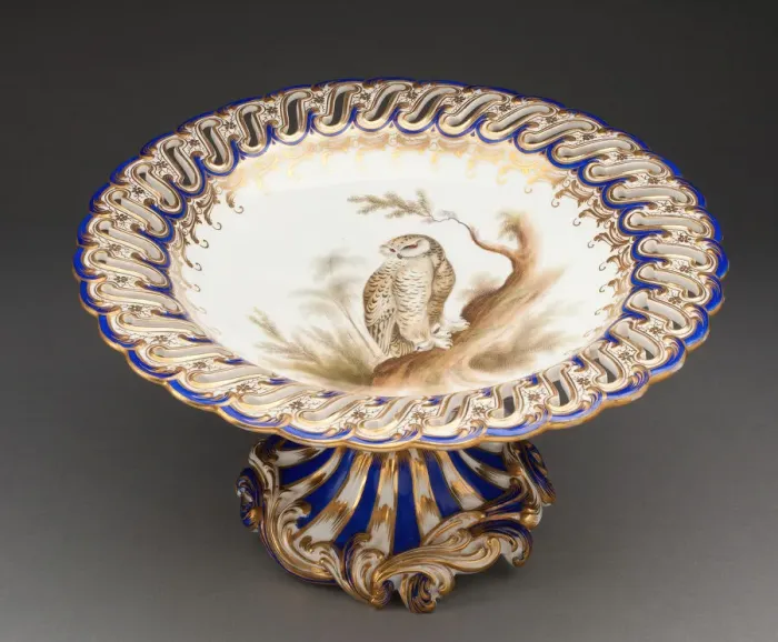 Framed Print : Compote, Worcester, 1849. Creator: Chamberlain and Company Framed Print : Compote, Worcester, 1849. Creator: Chamberlain and Company