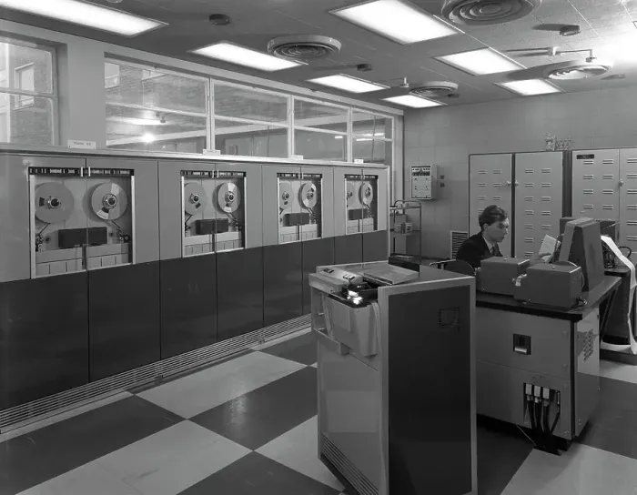 Framed Print : Computer room scene, the Park Gate Iron & Steel Co, Rotherham, 1964. Artist Framed Print : Computer room scene, the Park Gate Iron & Steel Co, Rotherham, 1964. Artist