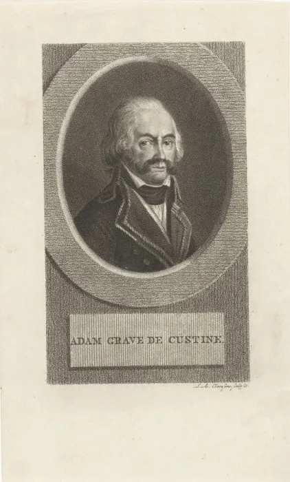 Framed Print : Comte Adam Philippe de Custine (1740-1793), 1790s Framed Print : Comte Adam Philippe de Custine (1740-1793), 1790s