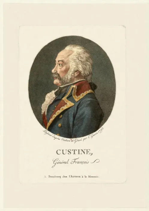 Framed Print : Comte Adam Philippe de Custine (1740-1793), 1793 Framed Print : Comte Adam Philippe de Custine (1740-1793), 1793