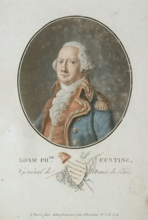 Framed Print : Comte Adam Philippe de Custine (1740-1793), 1793. Creator: Alix Framed Print : Comte Adam Philippe de Custine (1740-1793), 1793. Creator: Alix