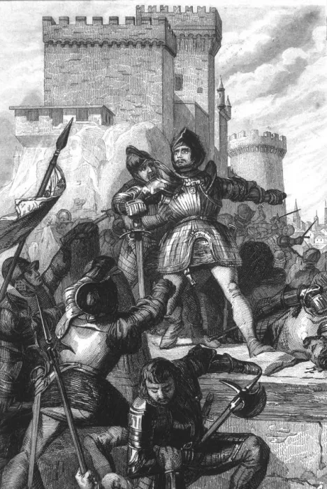 Framed Print : The Comuneros fighting in Toledo after the battle of Villalar (1521) Framed Print : The Comuneros fighting in Toledo after the battle of Villalar (1521)