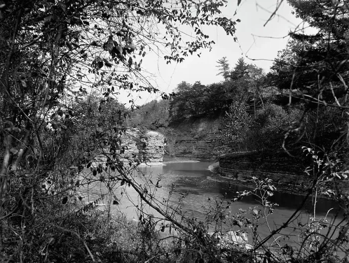 Framed Print : Conaseraga (i.e. Canaseraga), Poagshole, Dansville, N.Y. The, c1900. Creator: Unknown Framed Print : Conaseraga (i.e. Canaseraga), Poagshole, Dansville, N.Y. The, c1900. Creator: Unknown