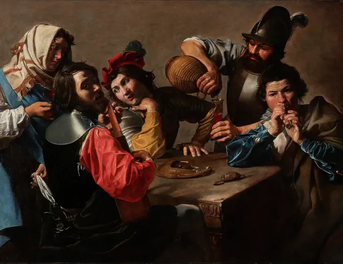 Framed Print : The Concert, about 1615. Creator: Valentin de Boulogne Framed Print : The Concert, about 1615. Creator: Valentin de Boulogne