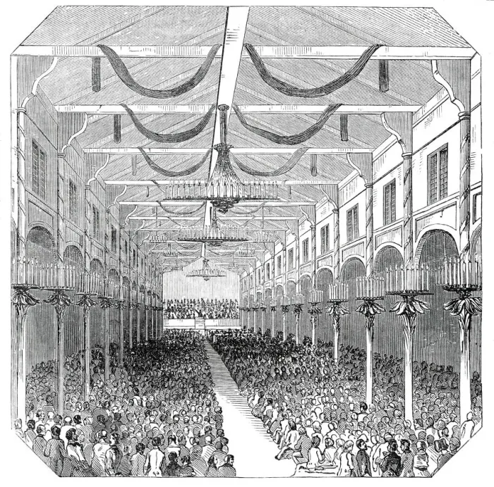 Framed Print : Concert at the Beethoven Hall, 1845. Creator: Unknown Framed Print : Concert at the Beethoven Hall, 1845. Creator: Unknown