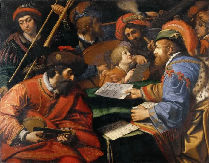 Framed Print : Concert, ca 1610-1615 Framed Print : Concert, ca 1610-1615