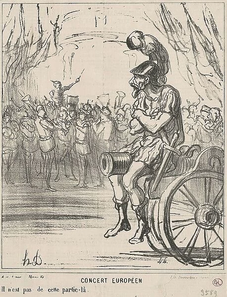 Concert européen, 19th century. Creator: Honore Daumier