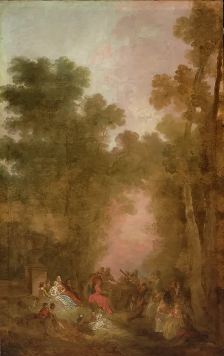Framed Print : Concert in the Park, 1785. Creator: Jean Pierre Norblin Framed Print : Concert in the Park, 1785. Creator: Jean Pierre Norblin