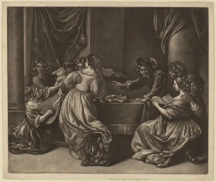 Framed Print : Concert with Nine Persons. Creator: Wallerant Vaillant Framed Print : Concert with Nine Persons. Creator: Wallerant Vaillant