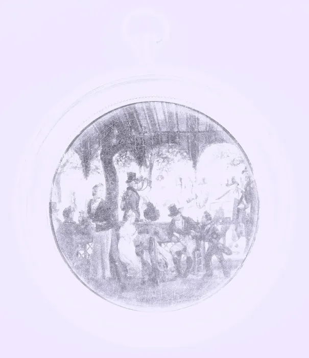 Framed Print : Concert in a public garden, c1820. Creator: Xavier Leprince Framed Print : Concert in a public garden, c1820. Creator: Xavier Leprince