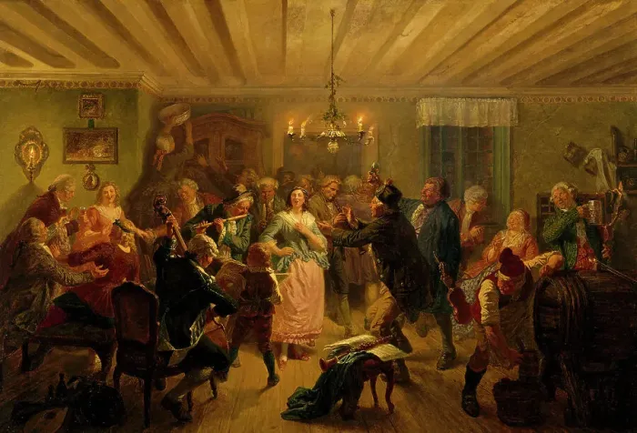 Framed Print : The Concert at Tre Byttor (The Three Barrels tavern in Stockholm's Djurgården Park)... 1860. Creator: Vilhelm Wallander Framed Print : The Concert at Tre Byttor (The Three Barrels tavern in Stockholm's Djurgården Park)... 1860. Creator: Vilhelm Wallander
