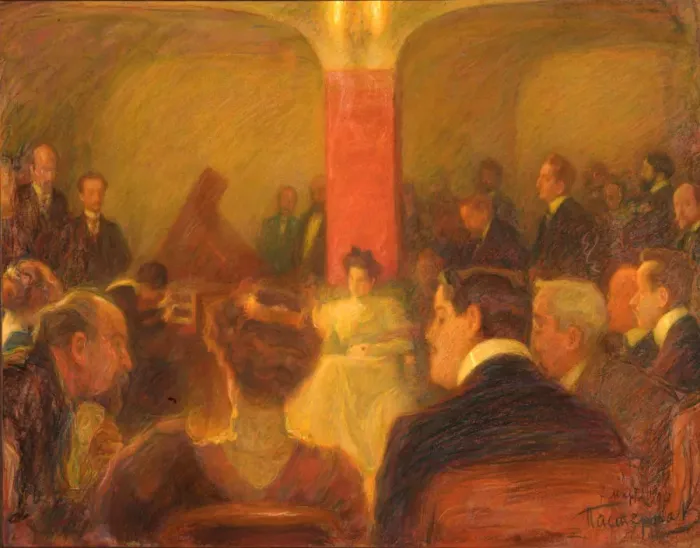 Framed Print : Concert of Wanda Landowska, 1907. Artist: Pasternak, Leonid Osipovich (1862-1945) Framed Print : Concert of Wanda Landowska, 1907. Artist: Pasternak, Leonid Osipovich (1862-1945)