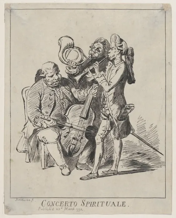 Framed Print : Concerto Spirituale, March 23, 1773. Creator: James Bretherton Framed Print : Concerto Spirituale, March 23, 1773. Creator: James Bretherton