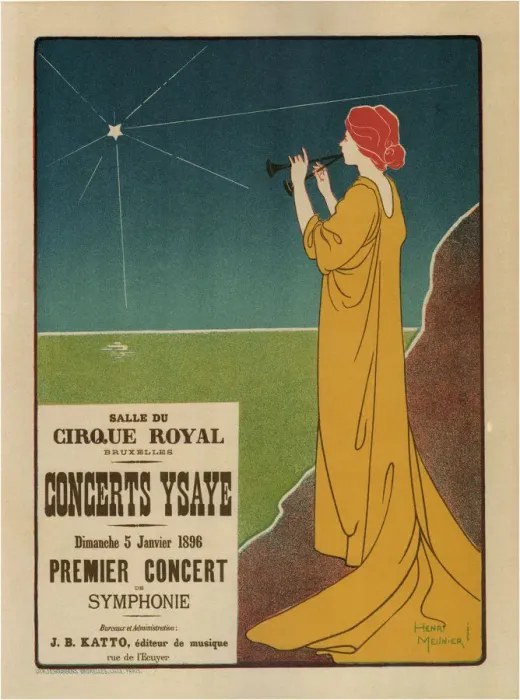 Framed Print : Concerts Ysaye, 1895. Artist: Meunier, Henri Georges (1873-1922) Framed Print : Concerts Ysaye, 1895. Artist: Meunier, Henri Georges (1873-1922)