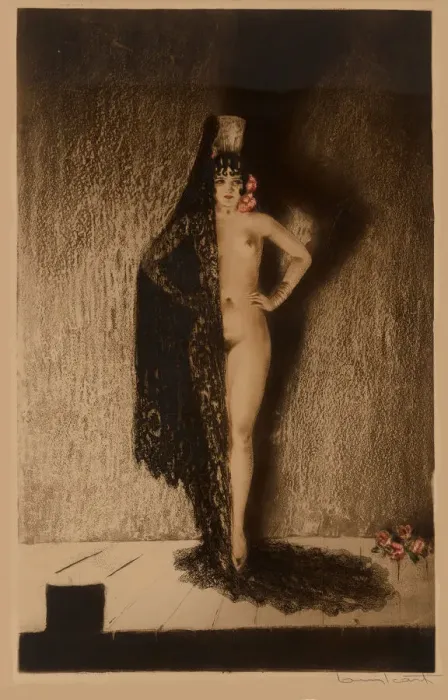 Framed Print : Conchita, 1929. Creator: Icart, Louis Justin Laurent (1888-1950) Framed Print : Conchita, 1929. Creator: Icart, Louis Justin Laurent (1888-1950)