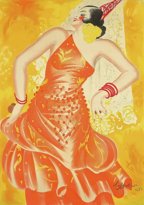 Framed Print : Conchita Supervía, 1932. Creator: Cappiello, Leonetto (1875-1942) Framed Print : Conchita Supervía, 1932. Creator: Cappiello, Leonetto (1875-1942)