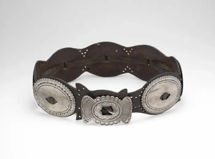 Framed Print : Concho Belt, 1880 / 95. Creator: Unknown Framed Print : Concho Belt, 1880 / 95. Creator: Unknown