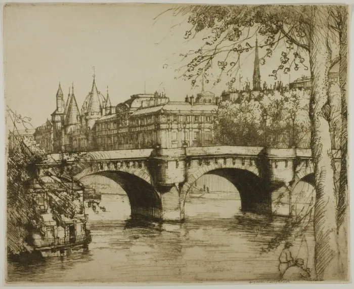 Framed Print : The Conciergerie, Paris, 1908. Creator: Donald Shaw MacLaughlan Framed Print : The Conciergerie, Paris, 1908. Creator: Donald Shaw MacLaughlan