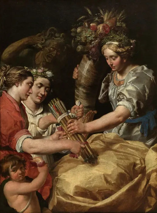 Framed Print : Concord, Charity and Sincerity Conquering Discord, 1622. Creator: Abraham Janssens Framed Print : Concord, Charity and Sincerity Conquering Discord, 1622. Creator: Abraham Janssens