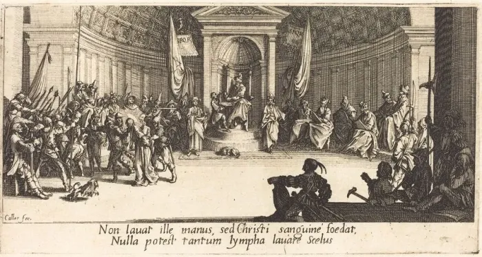 Framed Print : The Condemnation to Death, c. 1618. Creator: Jacques Callot Framed Print : The Condemnation to Death, c. 1618. Creator: Jacques Callot