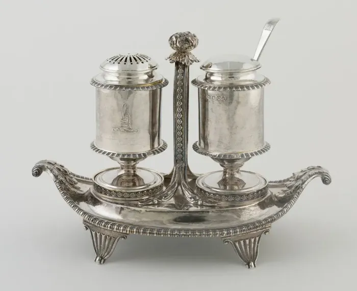 Framed Print : Condiment Set, England, 1809. Creator: Rebecca Emes Framed Print : Condiment Set, England, 1809. Creator: Rebecca Emes