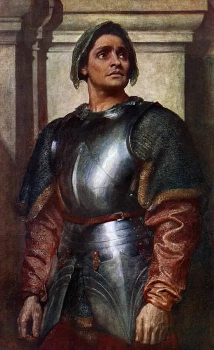 Framed Print : The Condottiere, 1902-1903. Artist: Frederic Leighton Framed Print : The Condottiere, 1902-1903. Artist: Frederic Leighton