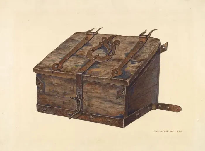 Framed Print : Conestoga Tool Box, c. 1939. Creator: Samuel W. Ford Framed Print : Conestoga Tool Box, c. 1939. Creator: Samuel W. Ford