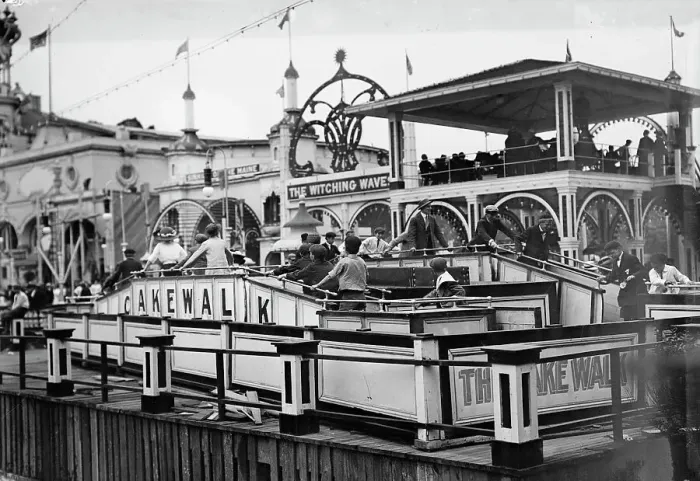 Framed Print : Coney island, the Cake Walk, 1911. Creator: Bain News Service Framed Print : Coney island, the Cake Walk, 1911. Creator: Bain News Service