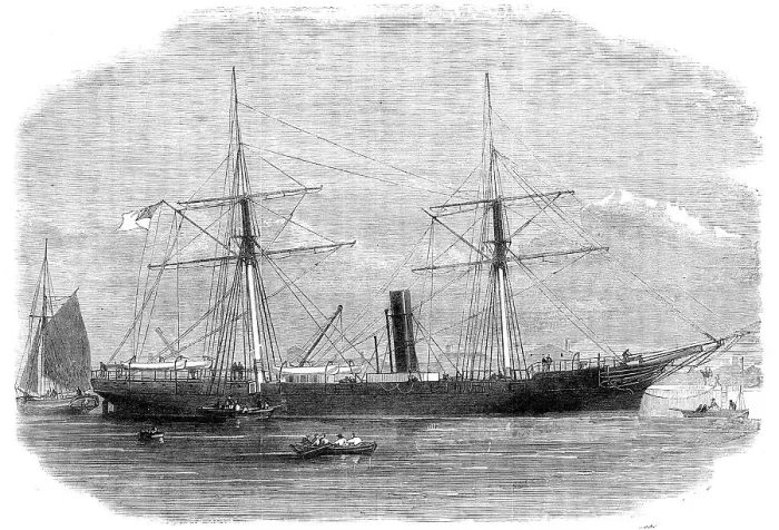 Framed Print : The Confederate cruiser Georgia, 1864. Creator: Unknown Framed Print : The Confederate cruiser Georgia, 1864. Creator: Unknown