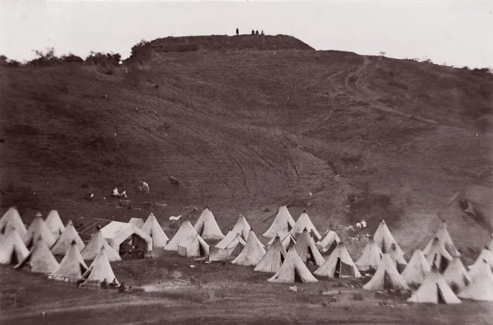 Framed Print : Confederate Earthworks, Belle Plain, Virginia, 1863. Creators: James Gardner Framed Print : Confederate Earthworks, Belle Plain, Virginia, 1863. Creators: James Gardner