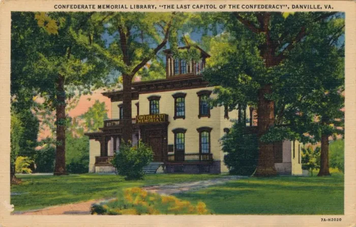 Framed Print : Confederate Memorial Library, Danville, Virginia, 1938 Framed Print : Confederate Memorial Library, Danville, Virginia, 1938