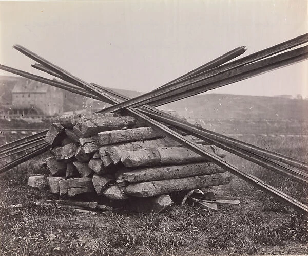 Confederate Method of Destroying Rail Roads at McCloud Mill, Virginia, 1863