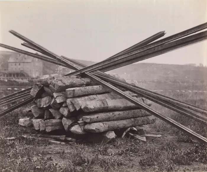 Framed Print : Confederate Method of Destroying Rail Roads at McCloud Mill, Virginia, 1863 Framed Print : Confederate Method of Destroying Rail Roads at McCloud Mill, Virginia, 1863