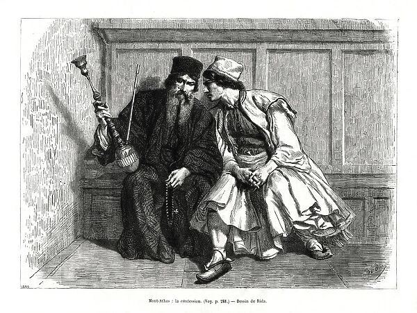 The Confession, Mount Athos, northern Greece, 1886