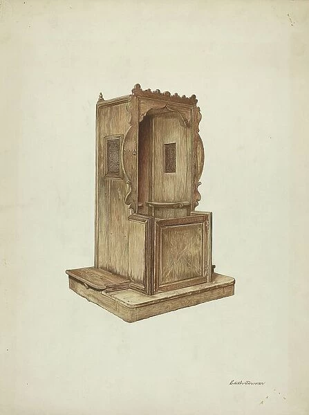 Confessional, 1939 / 1940. Creator: Edith Towner