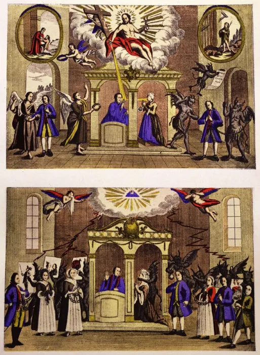 Framed Print : Confessions, 18th century Framed Print : Confessions, 18th century