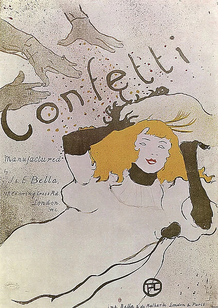 Confetti, 1893. Artist: Henri de Toulouse-Lautrec