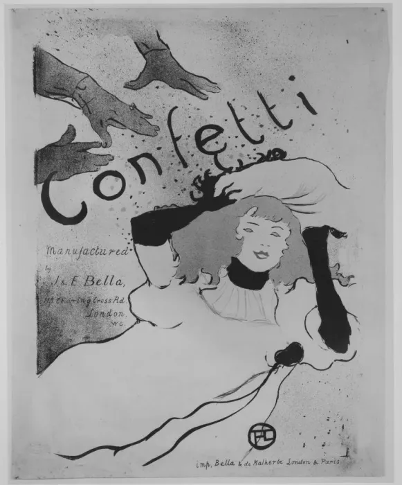 Framed Print : Confetti, 1894. 1894. Creator: Henri de Toulouse-Lautrec