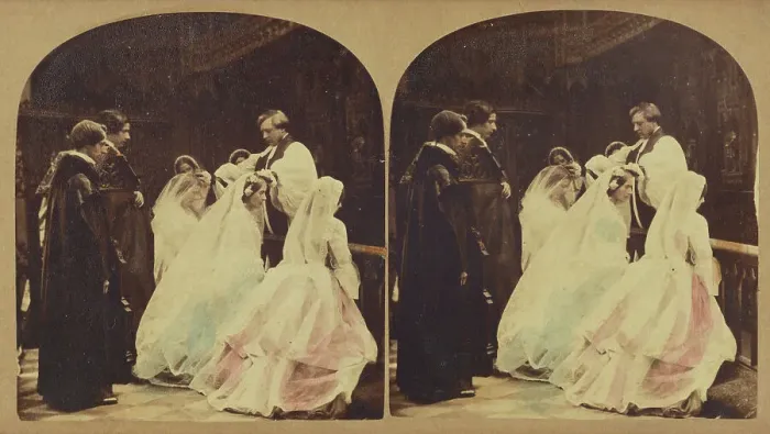 Framed Print : The Confirmation, about 1860. Creator: London Stereoscopic & Photographic Co Framed Print : The Confirmation, about 1860. Creator: London Stereoscopic & Photographic Co