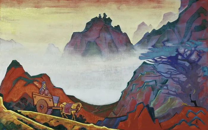 Framed Print : Confucius, the Just One. From the Series Banners of the East, 1925. Creator: Roerich, Nicholas (1874-1947) Framed Print : Confucius, the Just One. From the Series Banners of the East, 1925. Creator: Roerich, Nicholas (1874-1947)