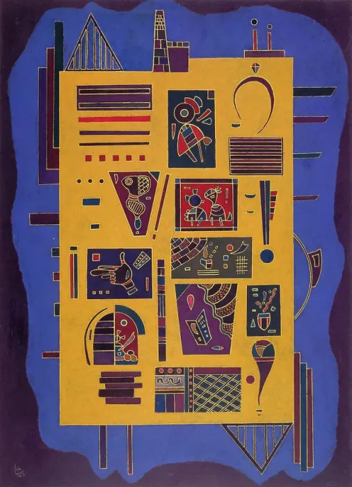 Framed Print : A conglomerate, 1943. Creator: Kandinsky, Wassily Vasilyevich (1866-1944) Framed Print : A conglomerate, 1943. Creator: Kandinsky, Wassily Vasilyevich (1866-1944)