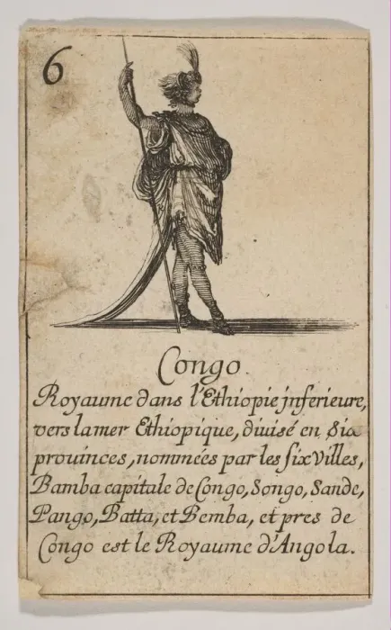 Framed Print : Congo, 1644. Creator: Stefano della Bella Framed Print : Congo, 1644. Creator: Stefano della Bella
