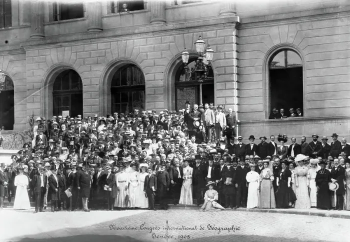 Framed Print : Congress international de Geographie Geneve, 1908. Creator: Unknown