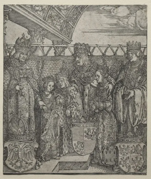 Framed Print : The Congress of Princes at Vienna, 1512-1515. Creator: Albrecht Dürer (German, 1471-1528) Framed Print : The Congress of Princes at Vienna, 1512-1515. Creator: Albrecht Dürer (German, 1471-1528)