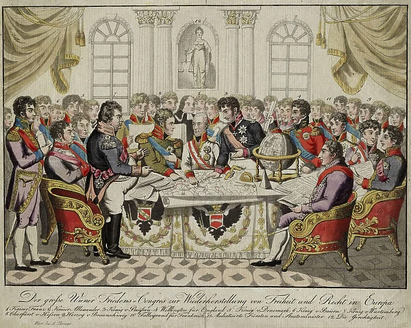 The Congress of Vienna, c. 1815. Artist: Anonymous
