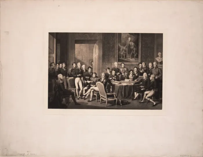 Framed Print : The Congress of Vienna, c. 1815. Artist: Isabey, Jean-Baptiste (1767-1855) Framed Print : The Congress of Vienna, c. 1815. Artist: Isabey, Jean-Baptiste (1767-1855)
