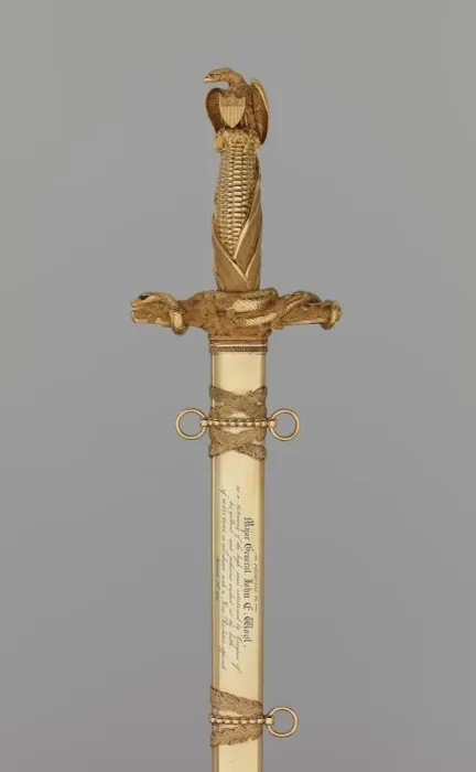 Framed Print : Congressional Presentation Sword and Scabbard of Major General John E Framed Print : Congressional Presentation Sword and Scabbard of Major General John E