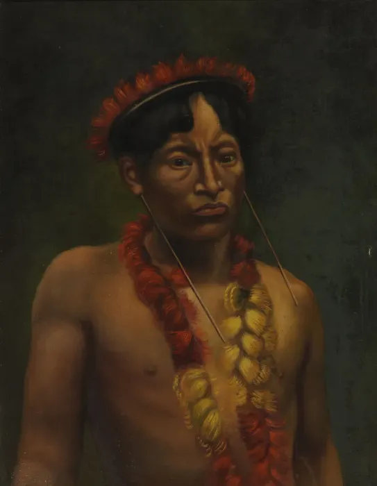 Framed Print : Conibo Indian, ca. 1890-1892. Creator: Unknown Framed Print : Conibo Indian, ca. 1890-1892. Creator: Unknown