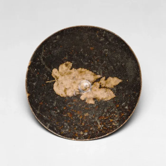 Framed Print : Conical Bowl with Decoration of Three Leaves, Southern Song dynasty, 12th / 13th century Framed Print : Conical Bowl with Decoration of Three Leaves, Southern Song dynasty, 12th / 13th century