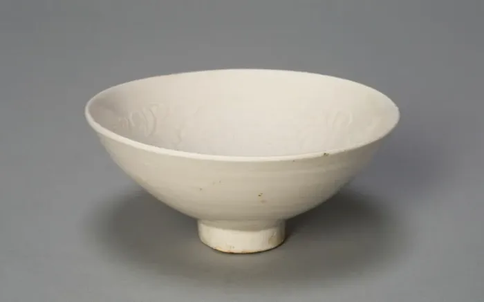 Framed Print : Conical Bowl with Peonies and Leaves, Song dynasty (960-1279). Creator: Unknown Framed Print : Conical Bowl with Peonies and Leaves, Song dynasty (960-1279). Creator: Unknown